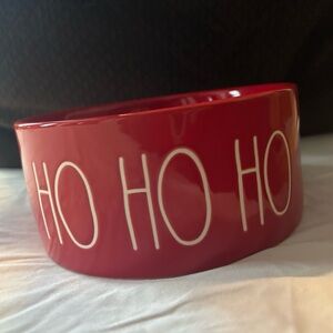 Rae Dunn Festive Red Holiday Pet Bowl